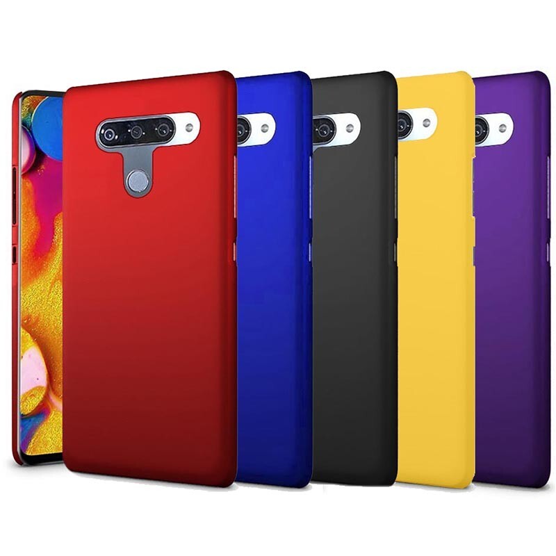 For LG V40 ThinQ Smooth Matte Rubberized hard case back Skin shell cover