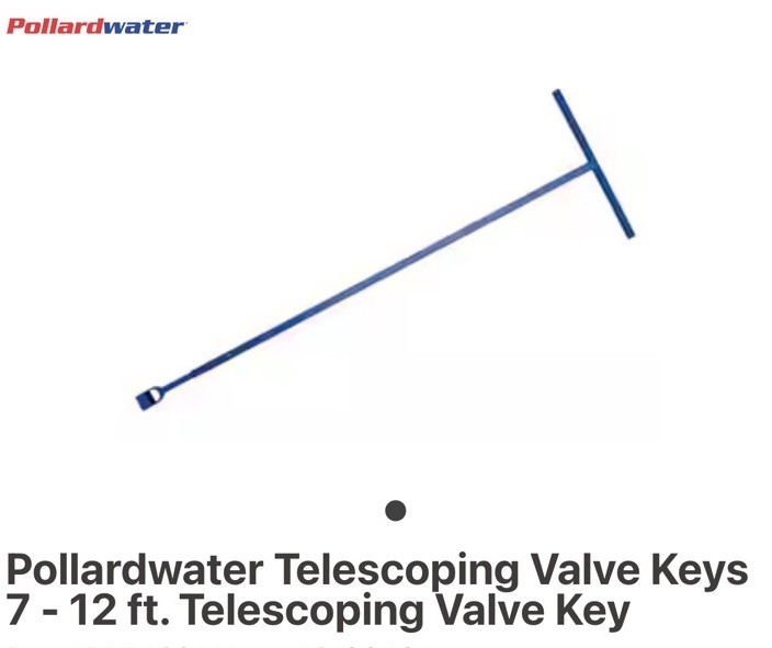 Pollard Water 7’ - 12’ Adjustable Telescoping Valve Key 54801 NEW
