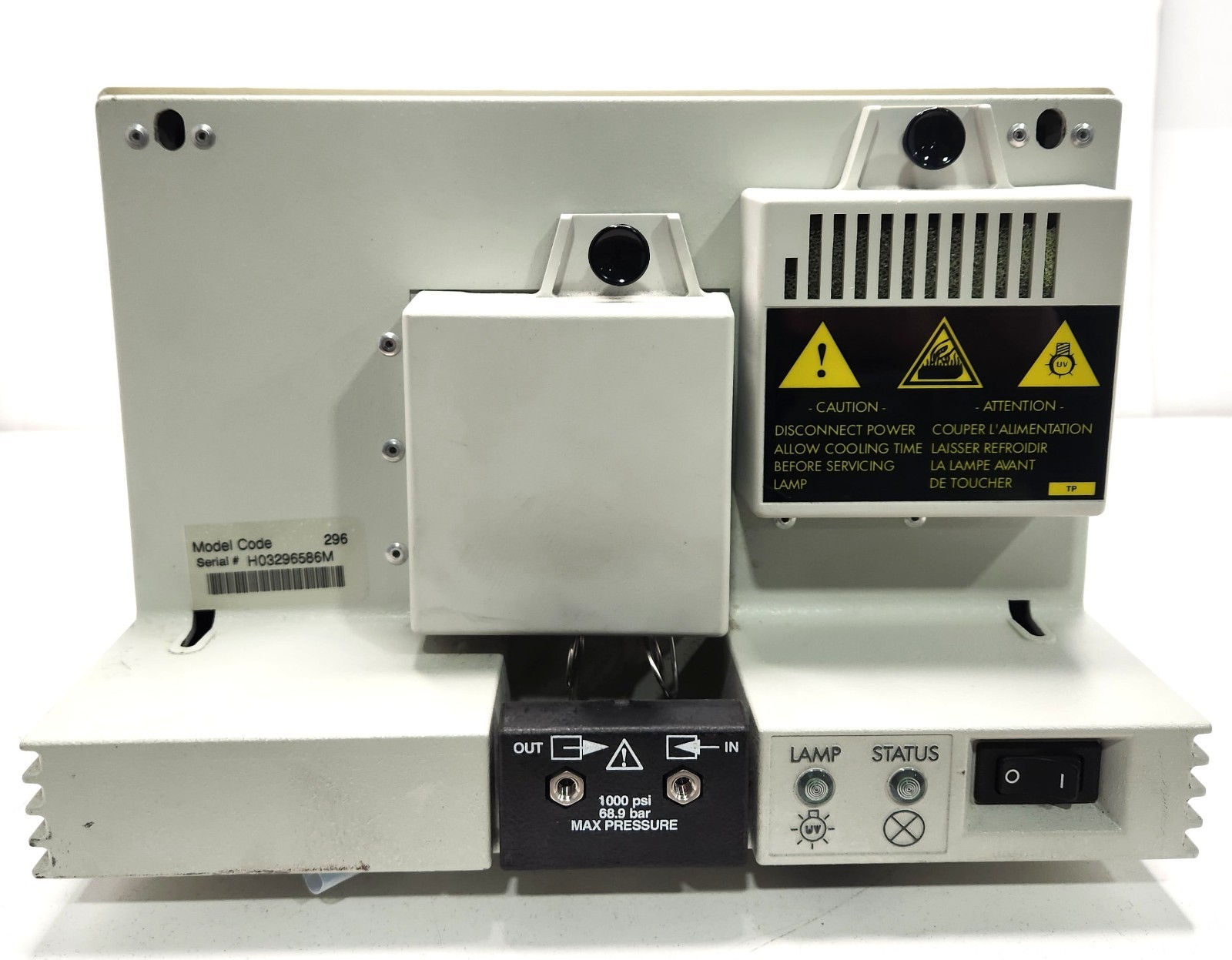 Waters 2996 PDA Spectrophotometer Photodiode Array Detector Power Tested