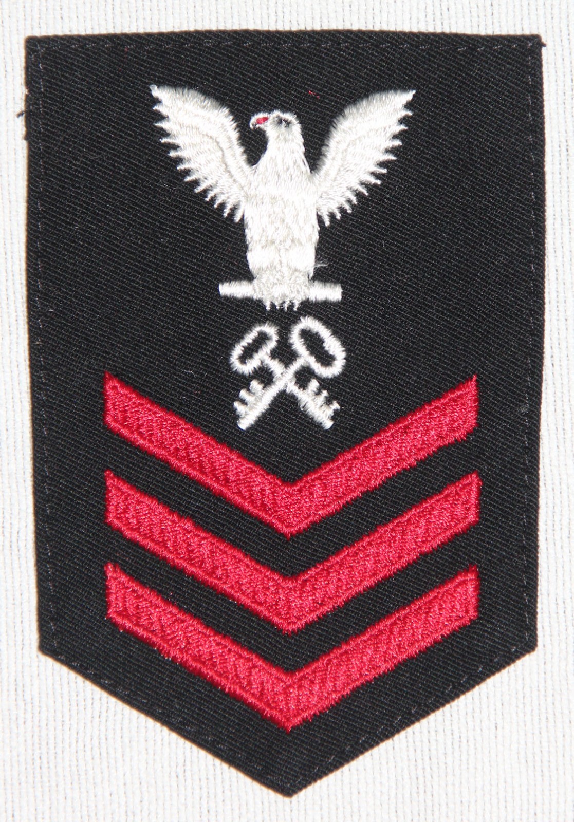 ORIGINAL USN WOMAN'S PETTY OFFICER 1ST CLASS STOREKEEPER RATE PATCH