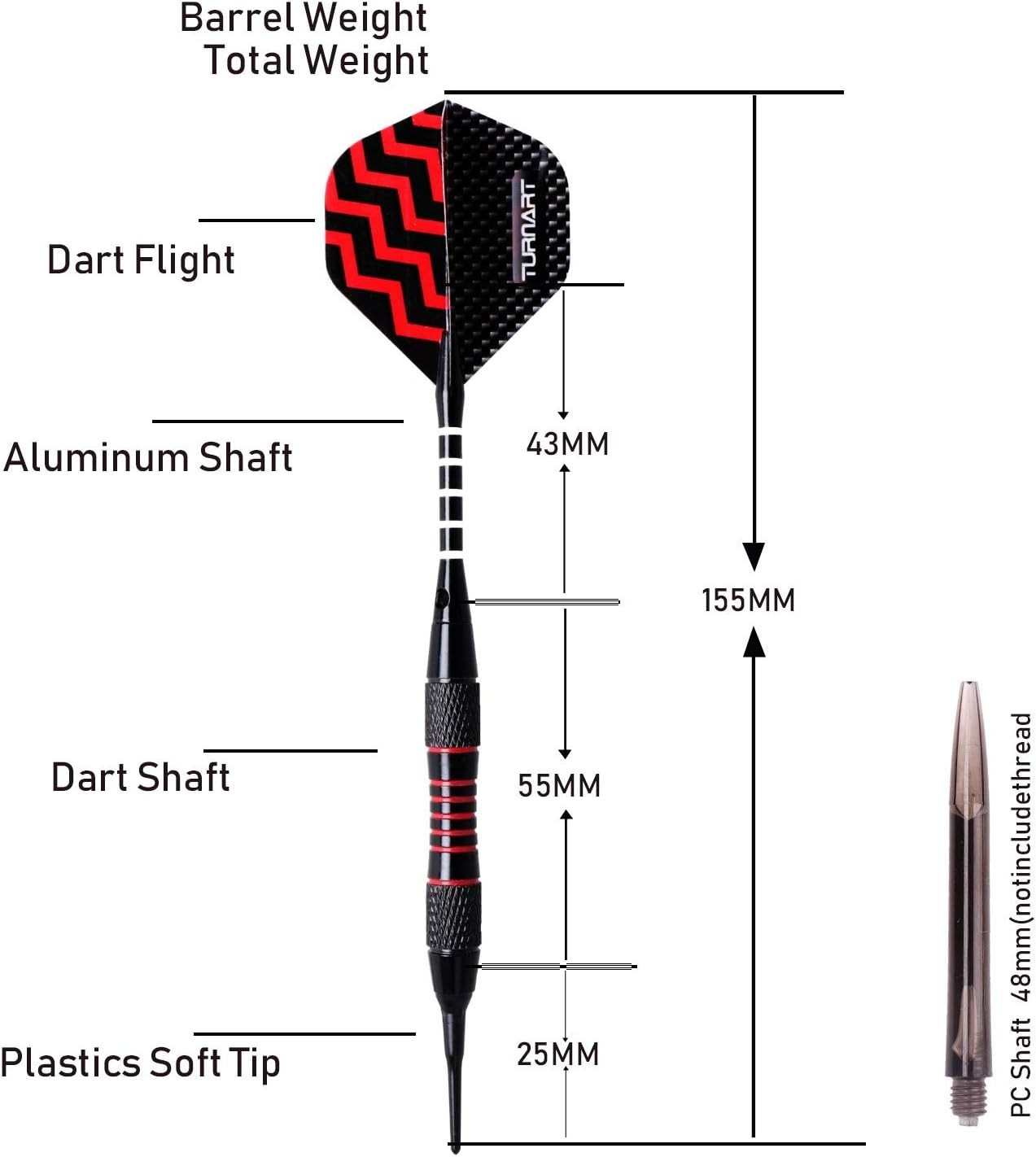 Deluxe Soft Tip Darts Set - 9 Dart Design with Elegant Case & Flight Protectors