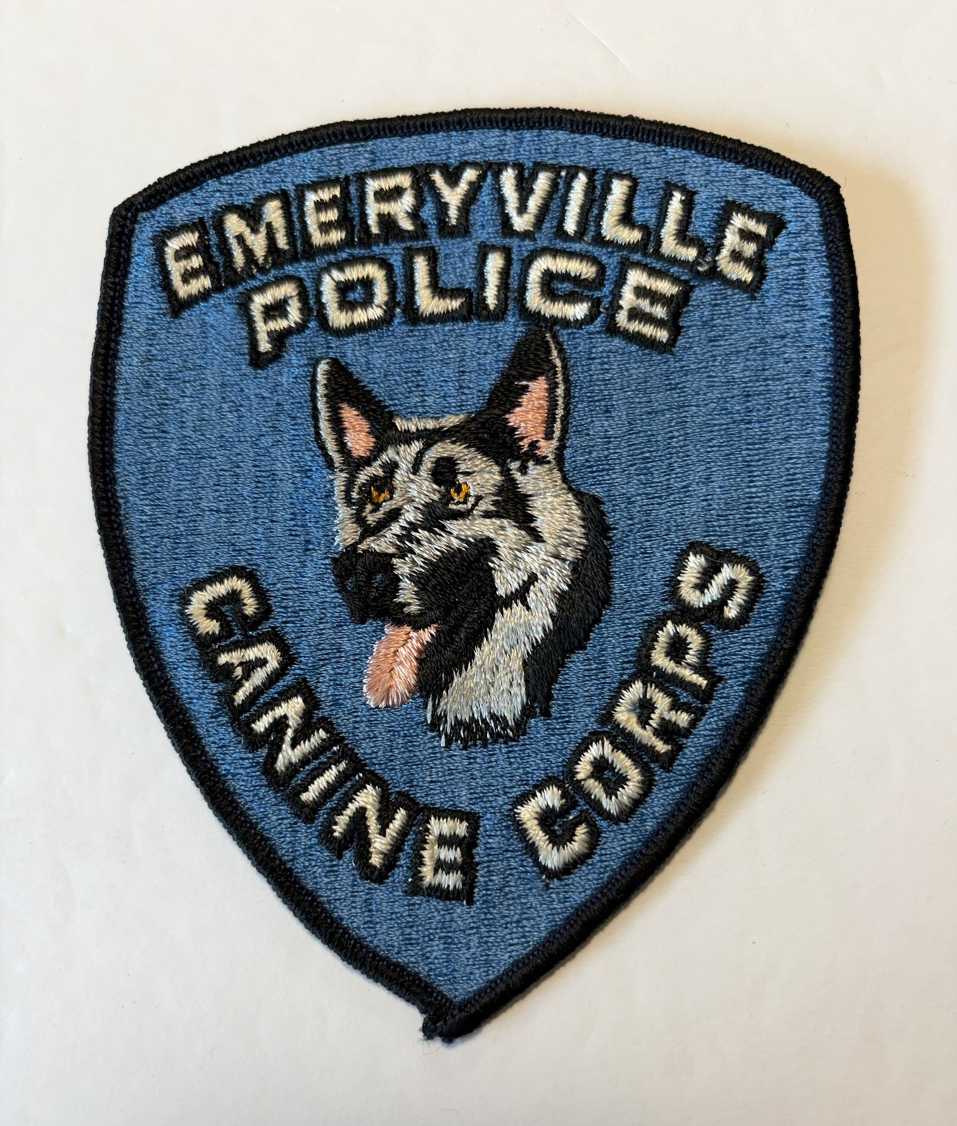 CALIFORNIA EMERYVILLE POLICE DEPT K-9 UNIT CANINE CORPS PATCH ALAMEDA COUNTY #D7