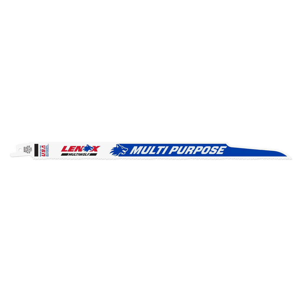 LENOX 12" 10/14TPI MULTIWOLF WAVE EDGE Reciprocating Saw Blades , 5pk, 20583110R
