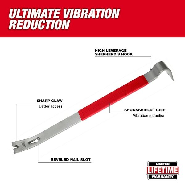 Milwaukee Tool 48-22-9042 Pry Bar,Claw,Wedge,Flat,21
