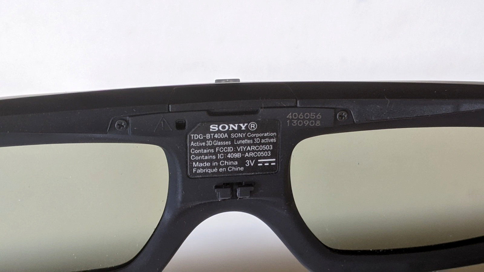 1 Original Sony TDG-BT400A Active 3D Glasses - Authentic - Fresh Battery install