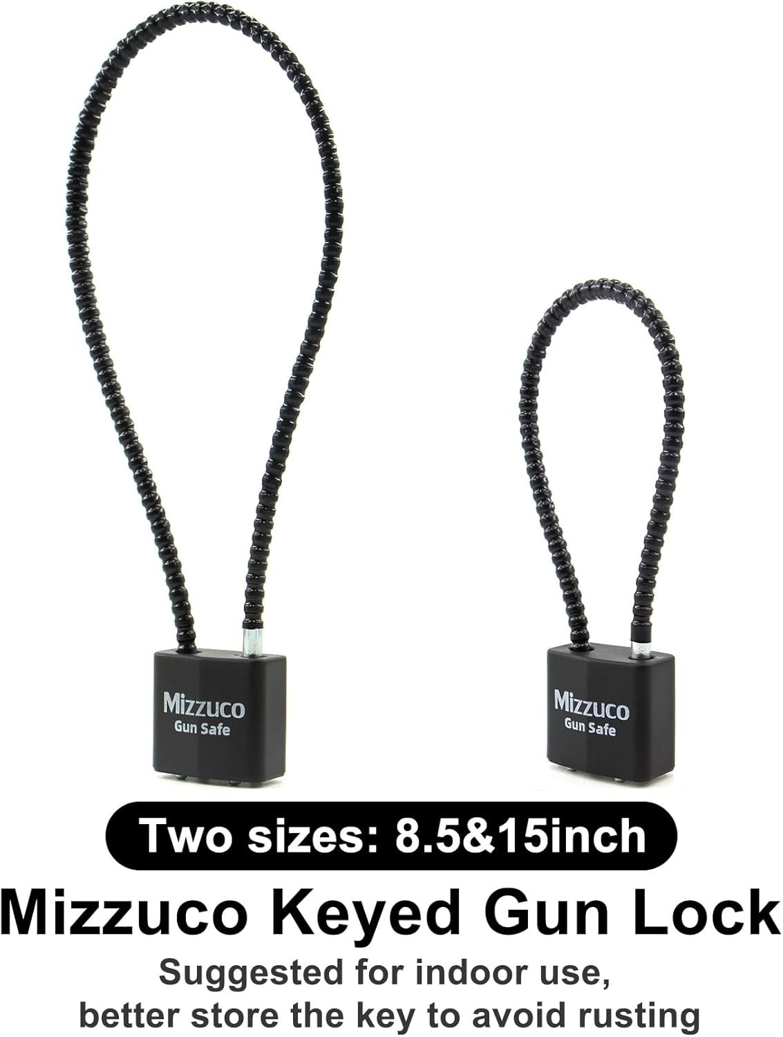 Cable Gun Locks with Keys Simple Operation 8.5" Compatible with Pistols, Hand...