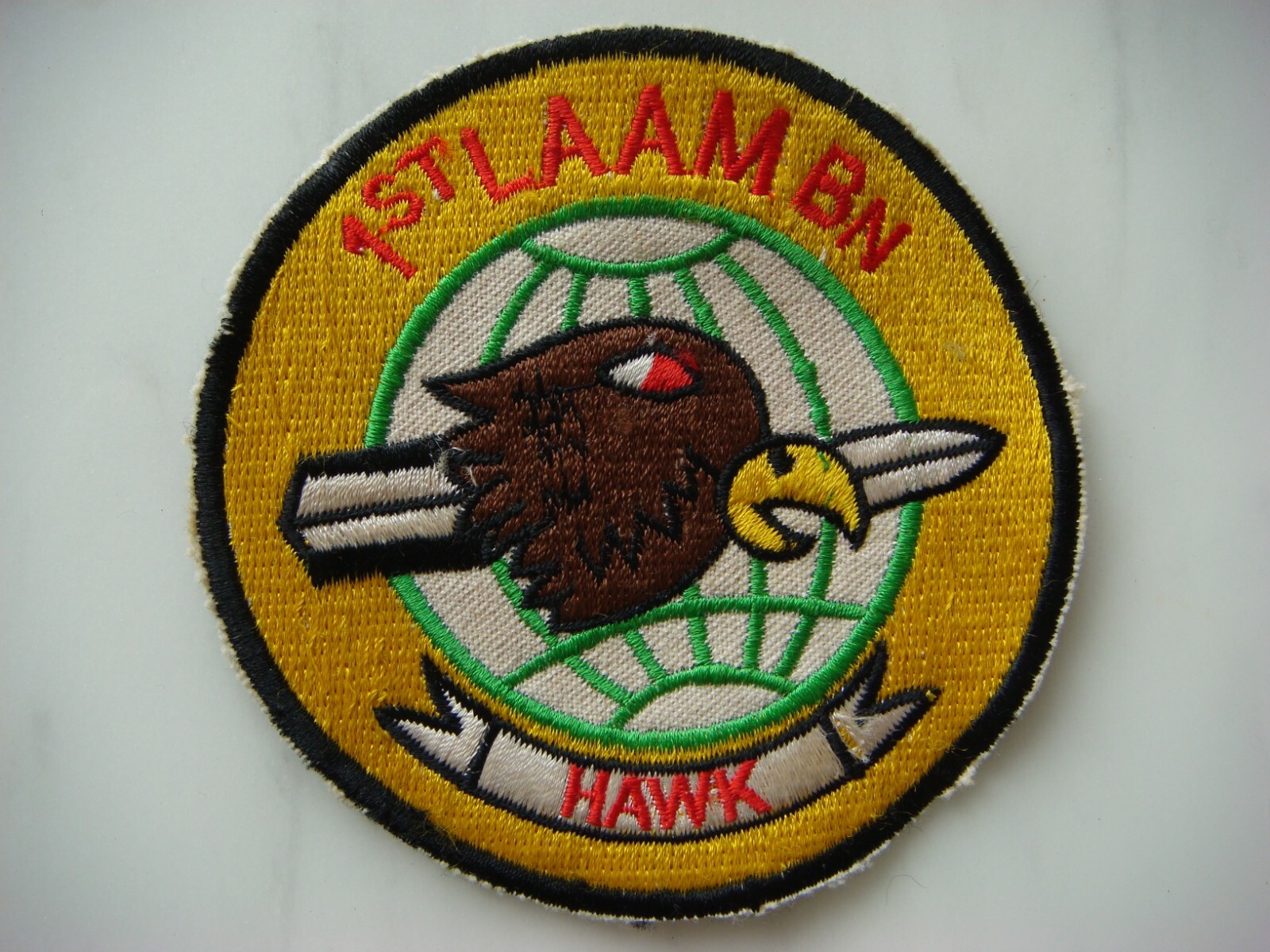 US 1st LIGHT ANTI AIRCRAFT MISSILE BATTALION HAWK, VIETNAM WAR PATCH