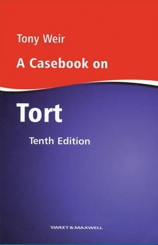 A Casebook on Tort: 1 by Tony Weir Novelty book Book The Fast Free Shipping