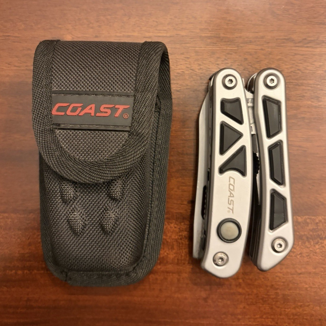 Coast Stainless Steel Multi-Tool Pliers w/ Nylon Sheath, 4.25 in, 9 oz