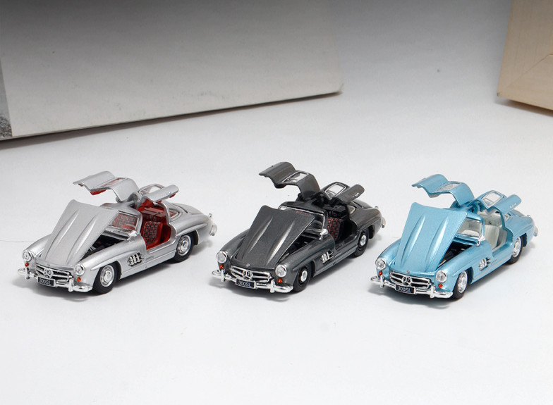 BSC 1/64 Scale Mercedes-Benz 300SL W198 1955 Full Open Alloy Model Car Gifts Toy