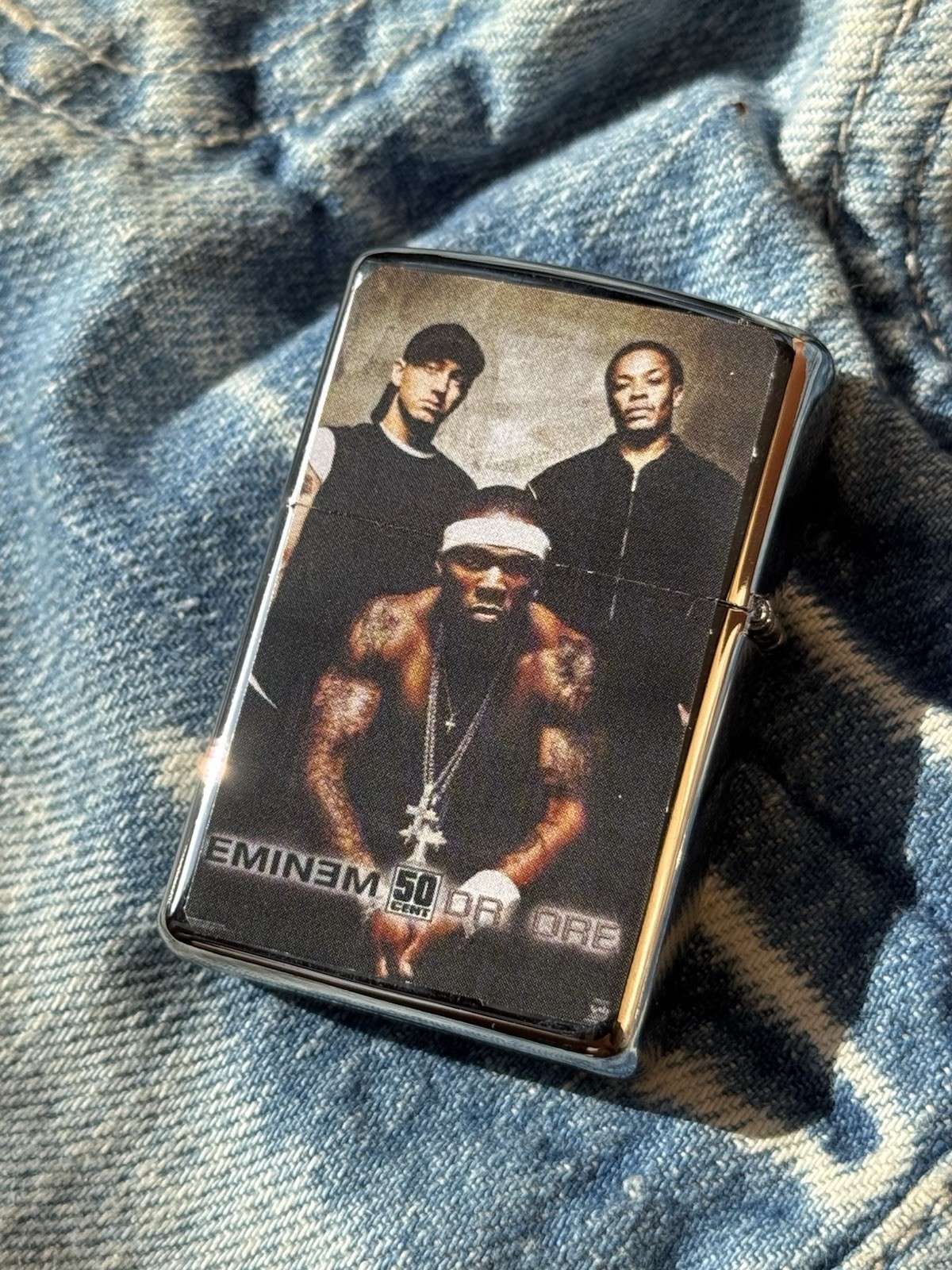 💥Vintage 00s WORK Lighter Eminem Rare Two Sided