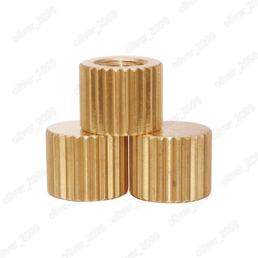 Brass Flat Head Knurled Nuts M2 M2.5 M3 M4 M5 M6 M8 M10