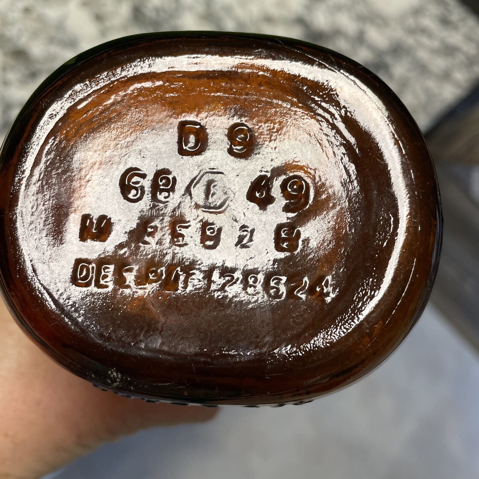 Old Vintage Brown Whisky Bottle