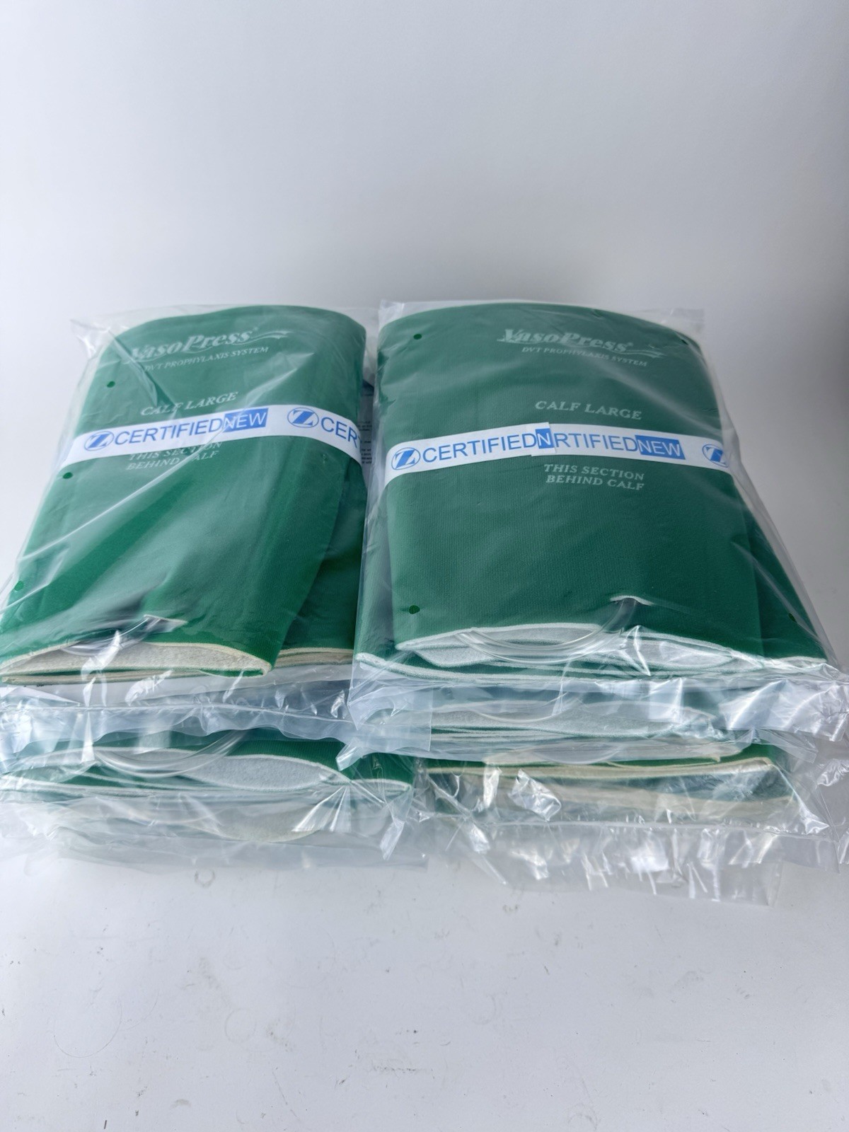 VasoPress DVT Calf Green Garment Large Lot of 10 pairs Brand New