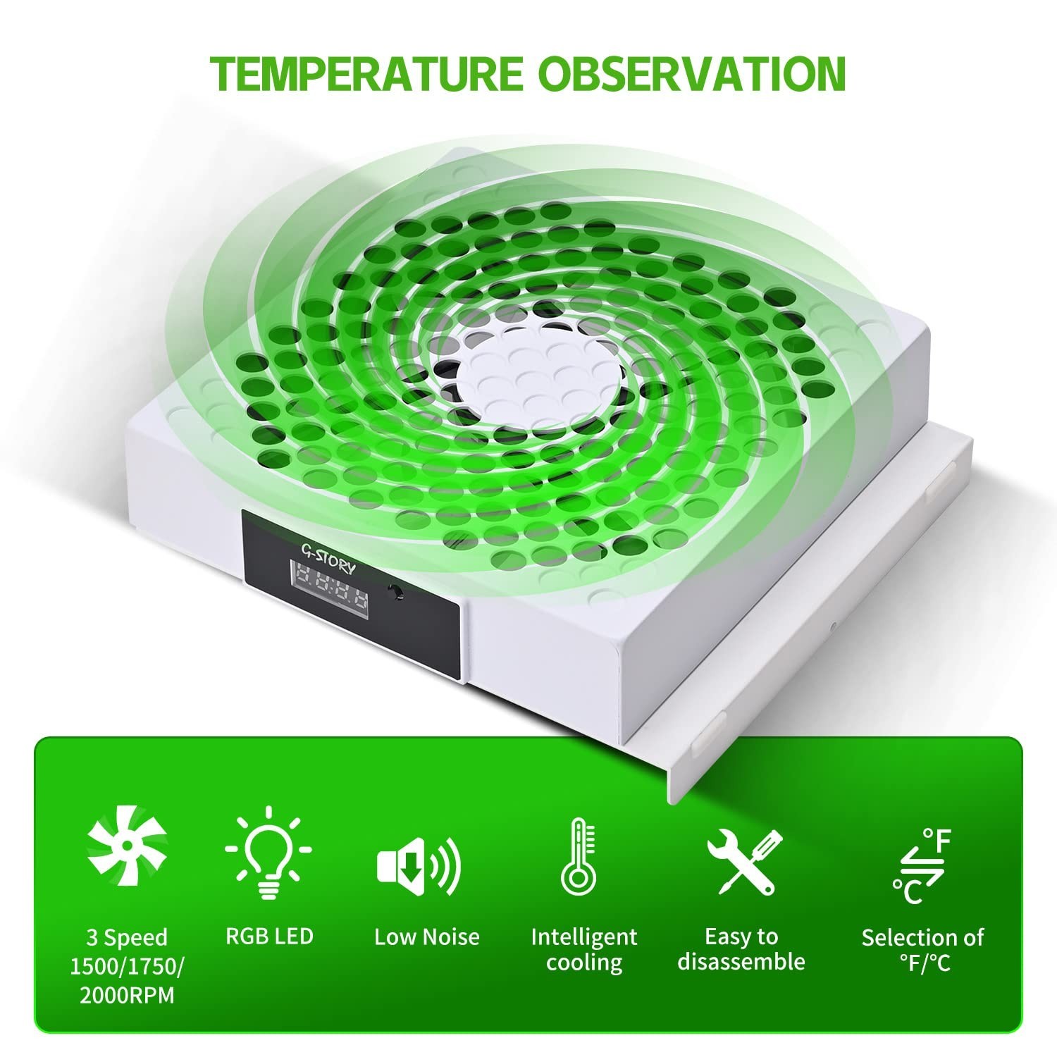 Xbox Series S Cooling Fan with Temperature Control