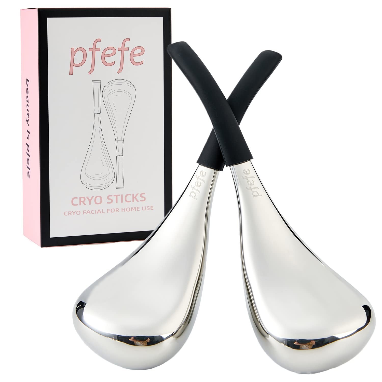 Ice Globes Facial Skin Care Tools for Women Face Eyes, Stainless Steel Face B...