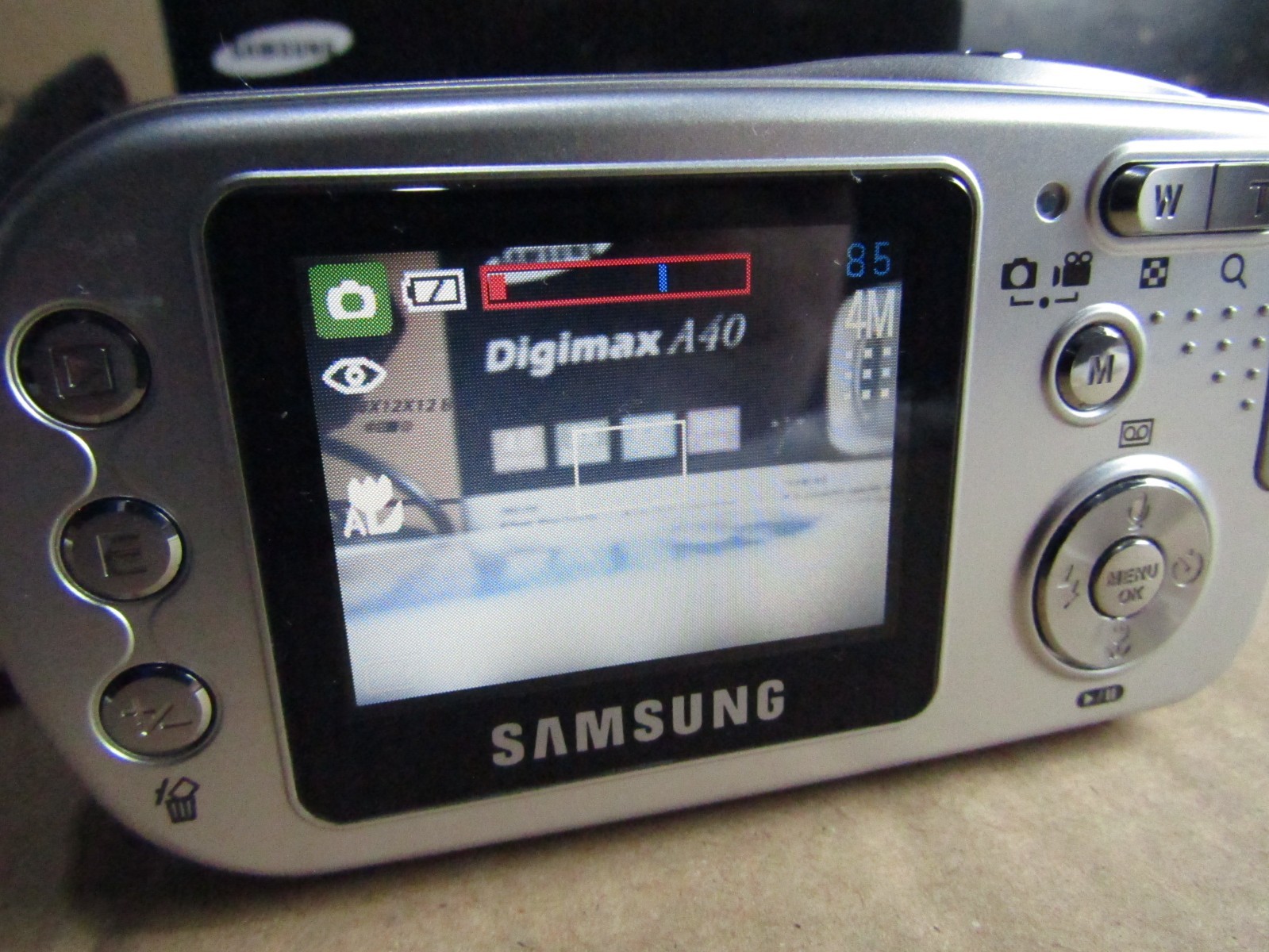 Samsung Digital Camera Digimax A40 4MP Tested Working Plus SD Card