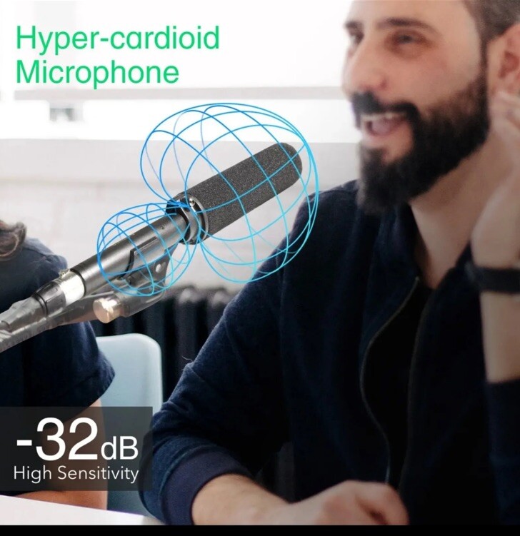 SYNCO MIC-D1 Hyper Cardioid Condenser Shotgun Broadcast Microphone For Camera