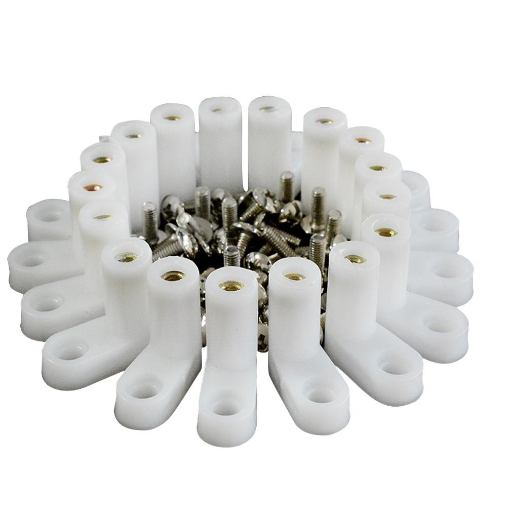 25 Pair arcade L Type PCB Mounting Feet With Screw For JAMMA MAME Game PCB Board