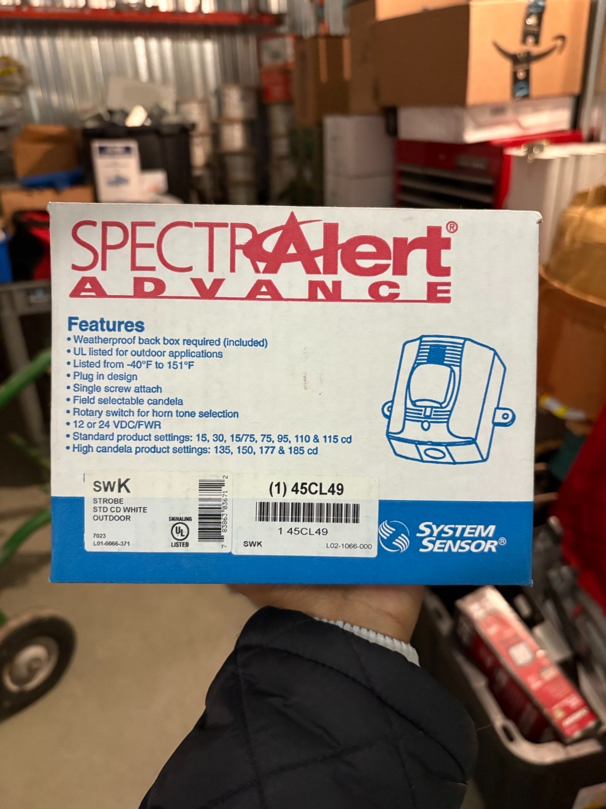 System Sensor SWK Speaker Strobe Wall Mount - White