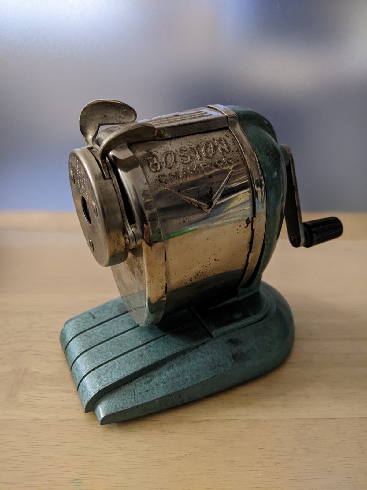 Vintage Boston Champion Pencil Sharpener- Hunt Manufacturing Co.,Statesville, NC