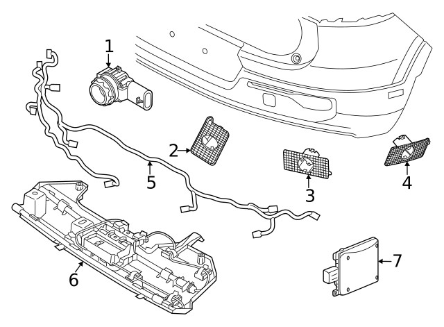 Genuine Volvo Parking Aid Sensor Bracket 31690946