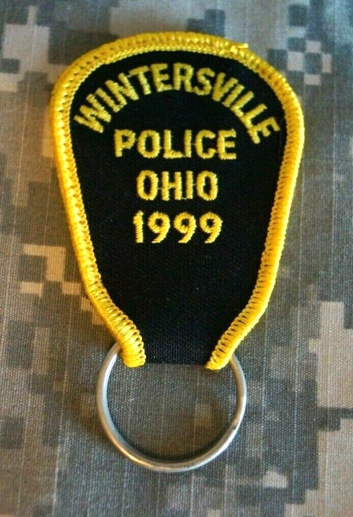 NEW UNIQUE Wintersville Police Ohio 1999 Police Shoulder Patch Key Chain