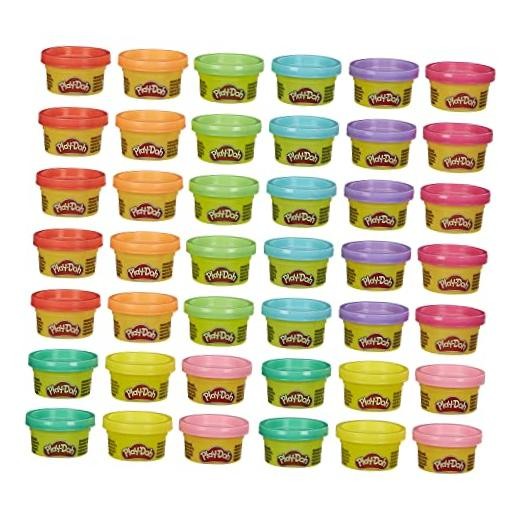 Play Doh Bulk Handout 42-Pack of 1-Ounce Modeling Compound Cans - Back to Back