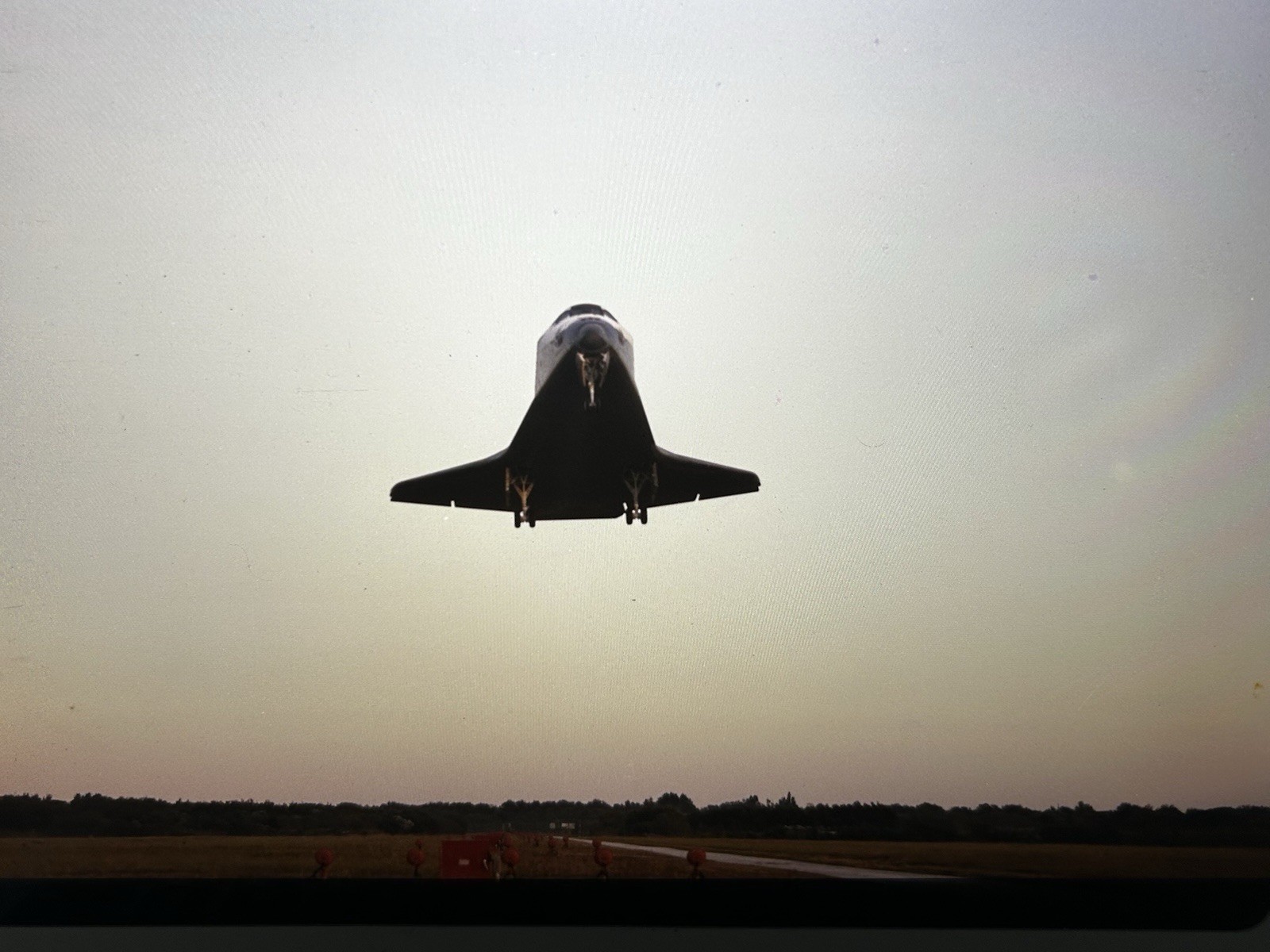 1984 NASA KSC Space Shuttle Discovery Landing Presentation Transparency