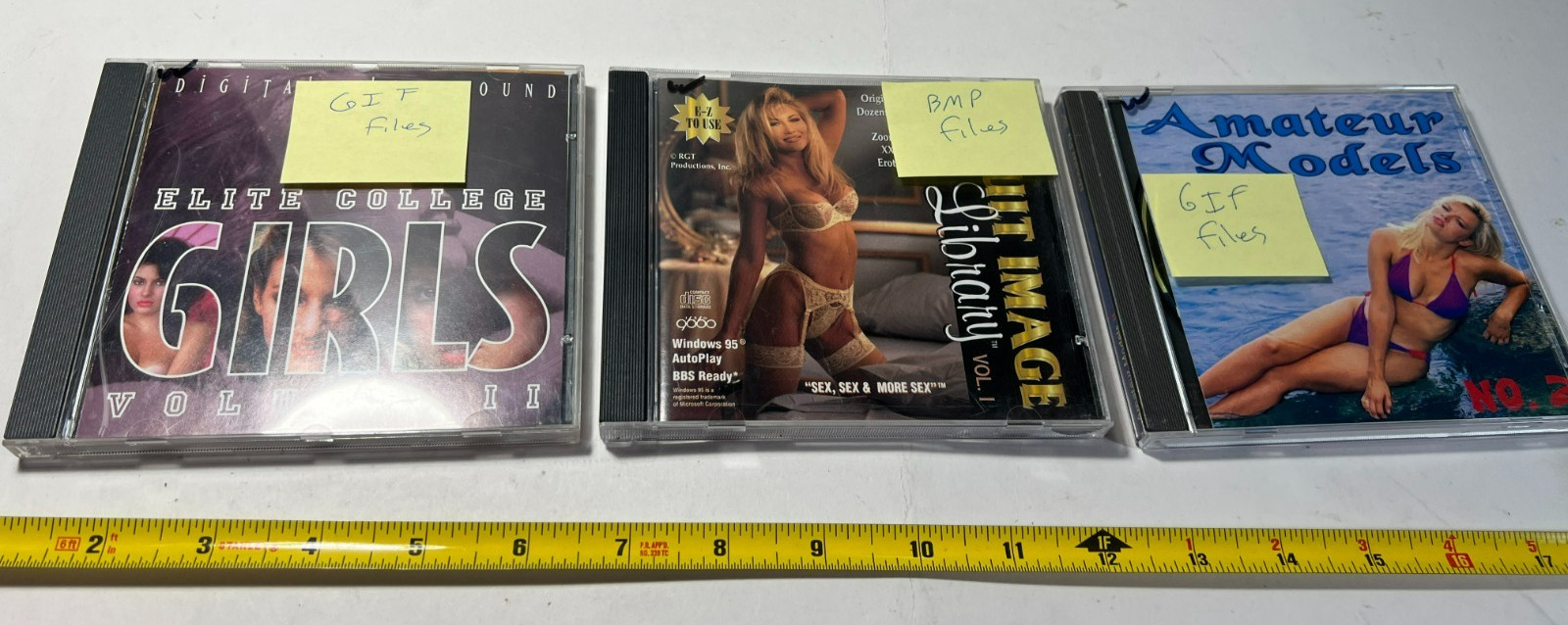 VINTAGE Glamour GIF BMP Photograph files Models Nude swimsuit 3 cds EE