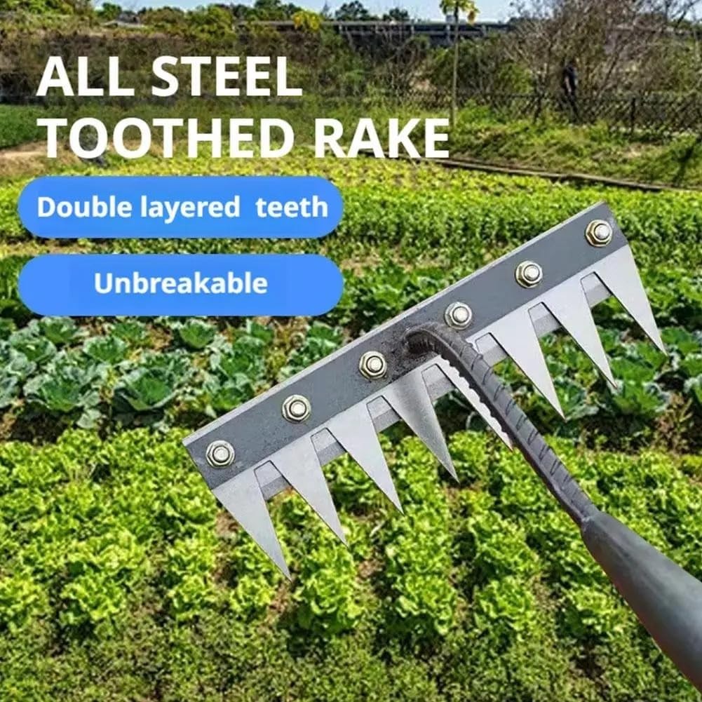 Gardenia Iron Weeding Rake, 2026 rake, 8 Teeth, 8 Teeth