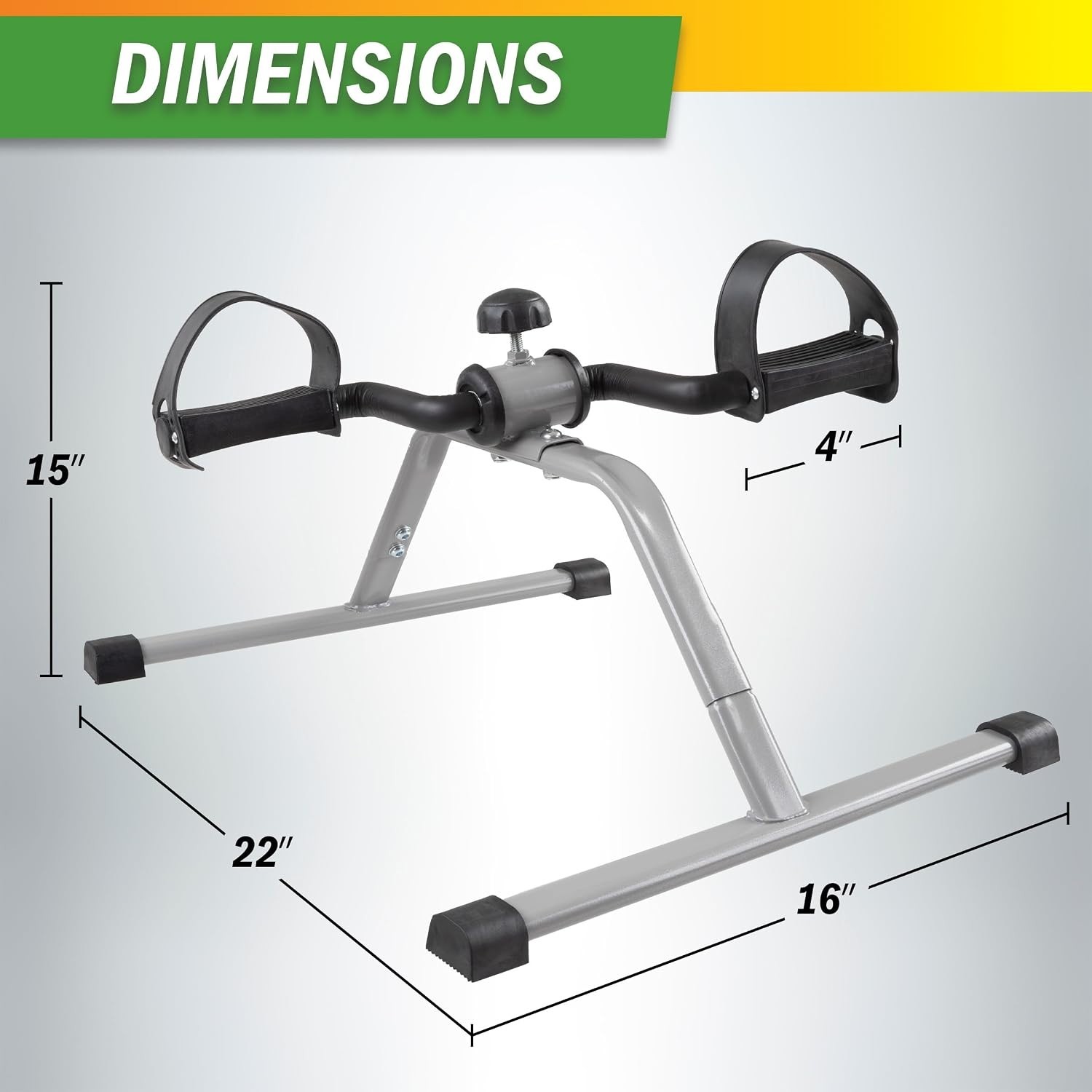 Mini Under Desk Exercise Bike - Compact, Adjustable Resistance & Calorie Tracker
