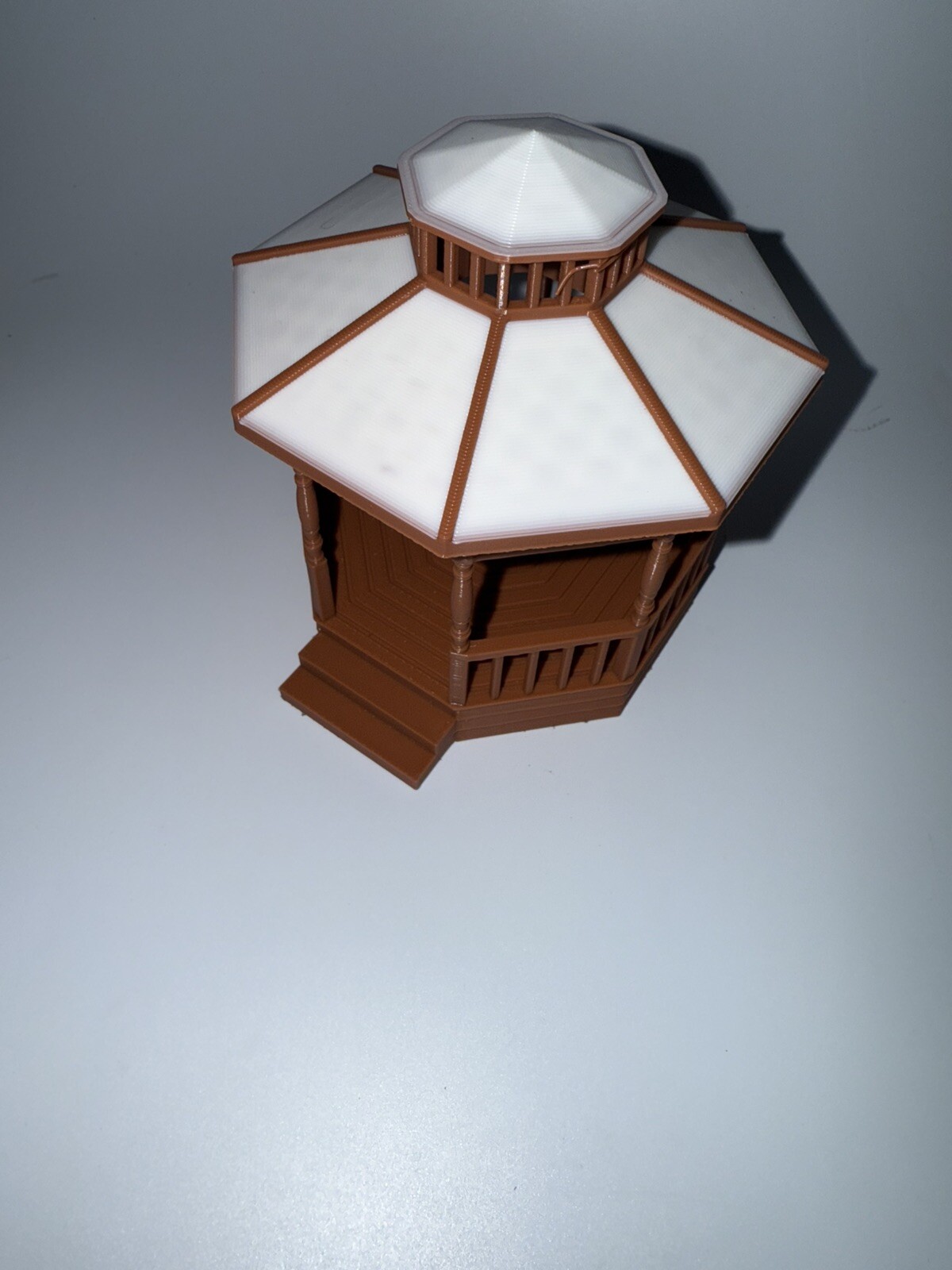 1:48 O Gauge Gazebo - Brown