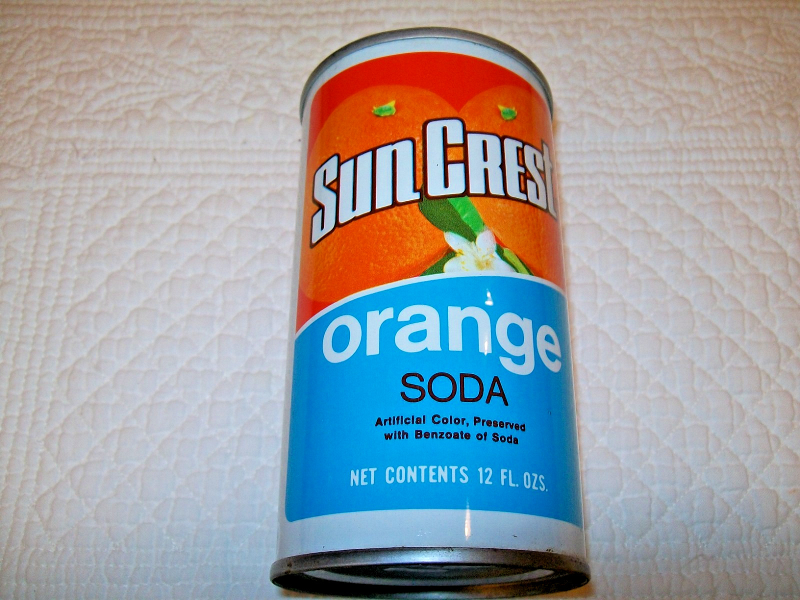SUN CREST  ORANGE SODA  PULL TAB   ss CAN