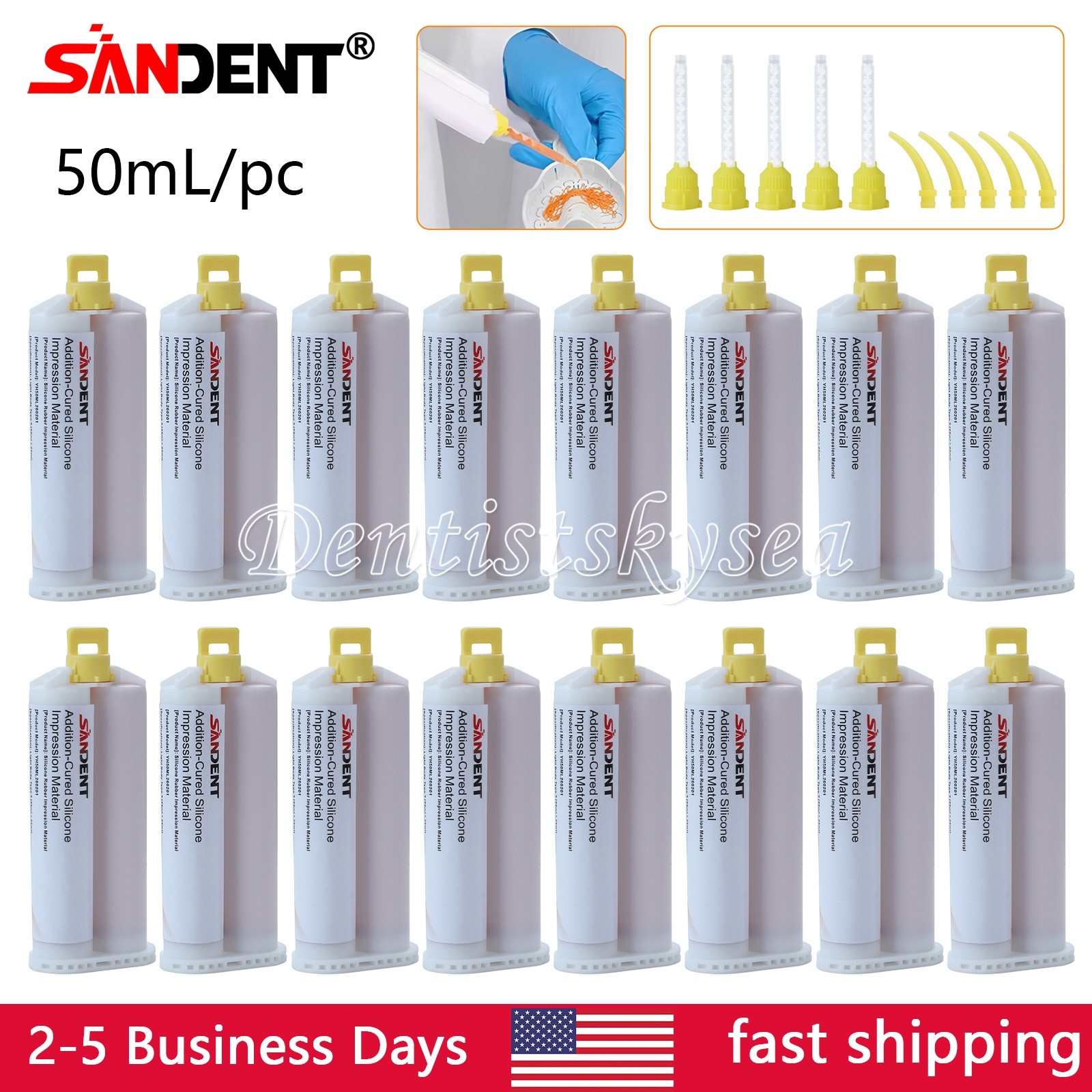 Dental LIGHT BODY Fast SET VPS PVS Impression Material 50ML Cartridges