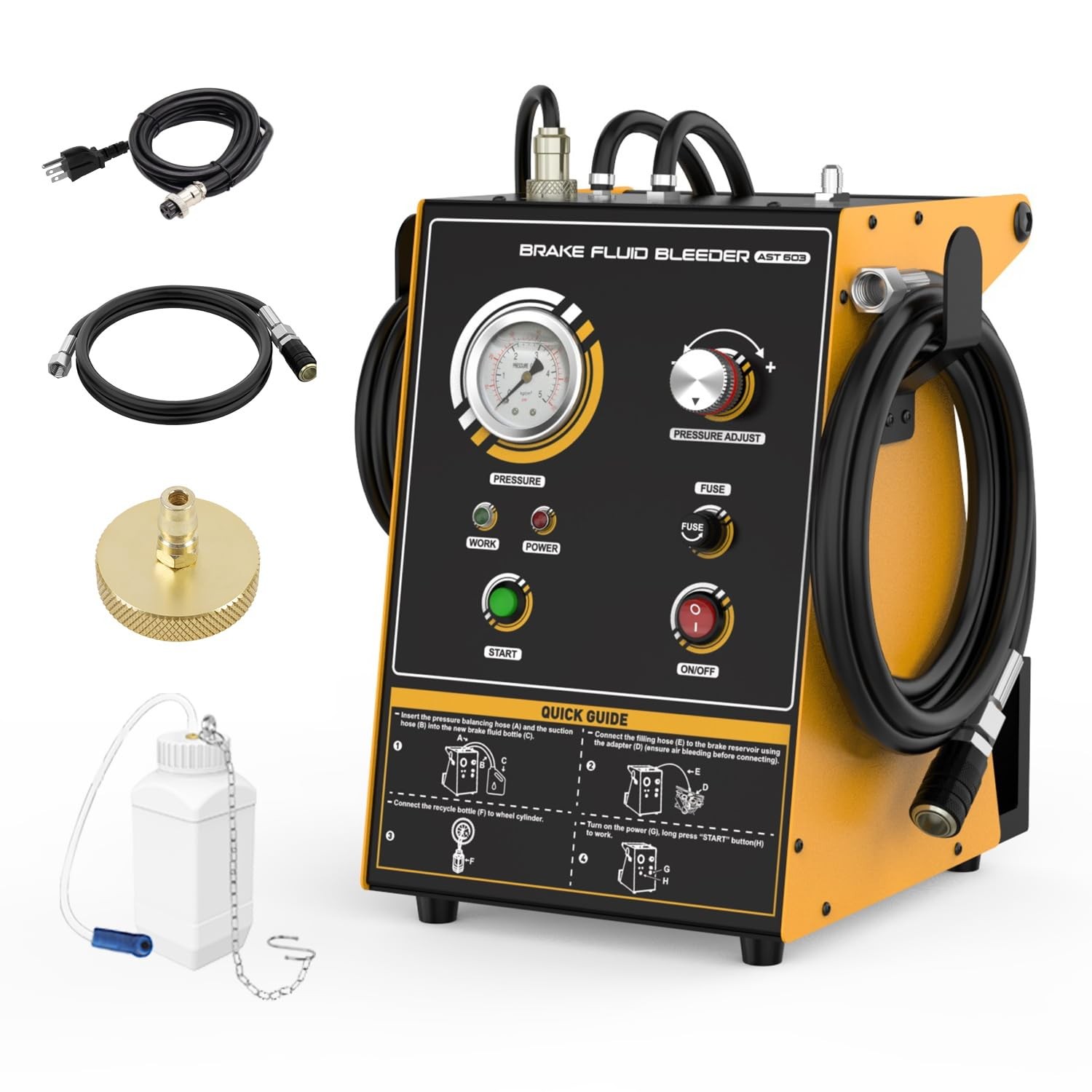 LUTIFIX Automatic Brake Bleeder Kit,110V Kit