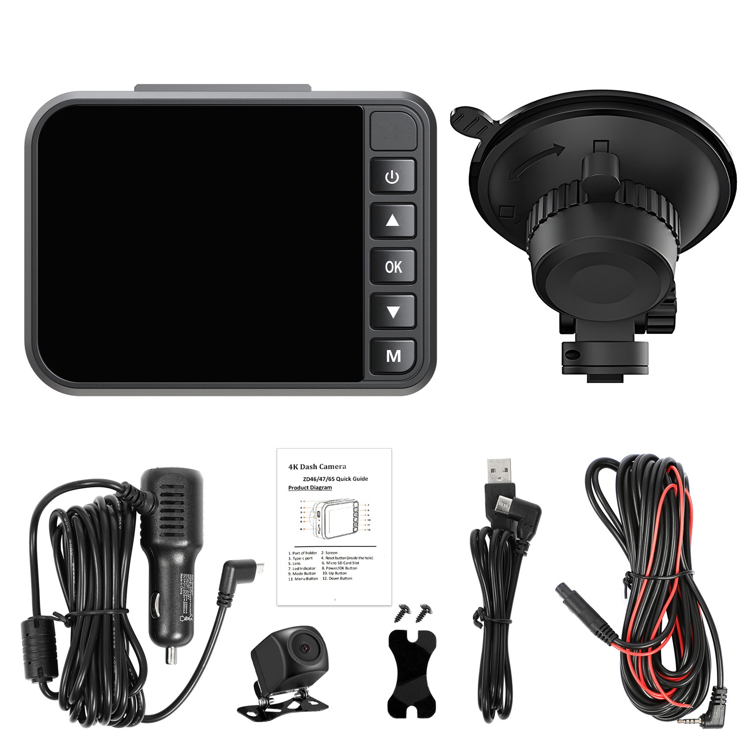 4K Car DVR Dash Cam G-Sensor WiFi Loop Recording Recorder