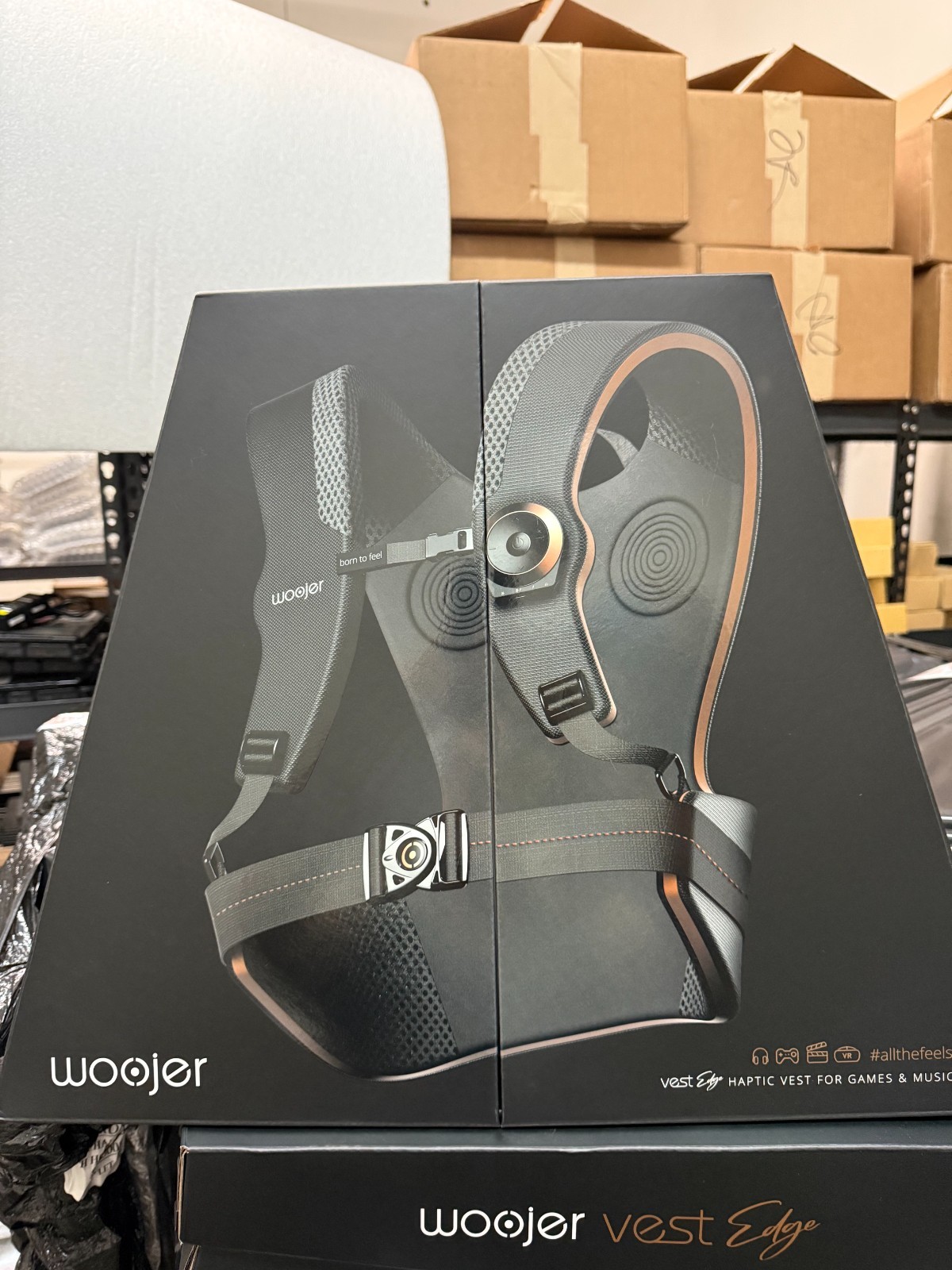 OB Woojer Vest Edge Haptic Vest for Gaming, Music & VR