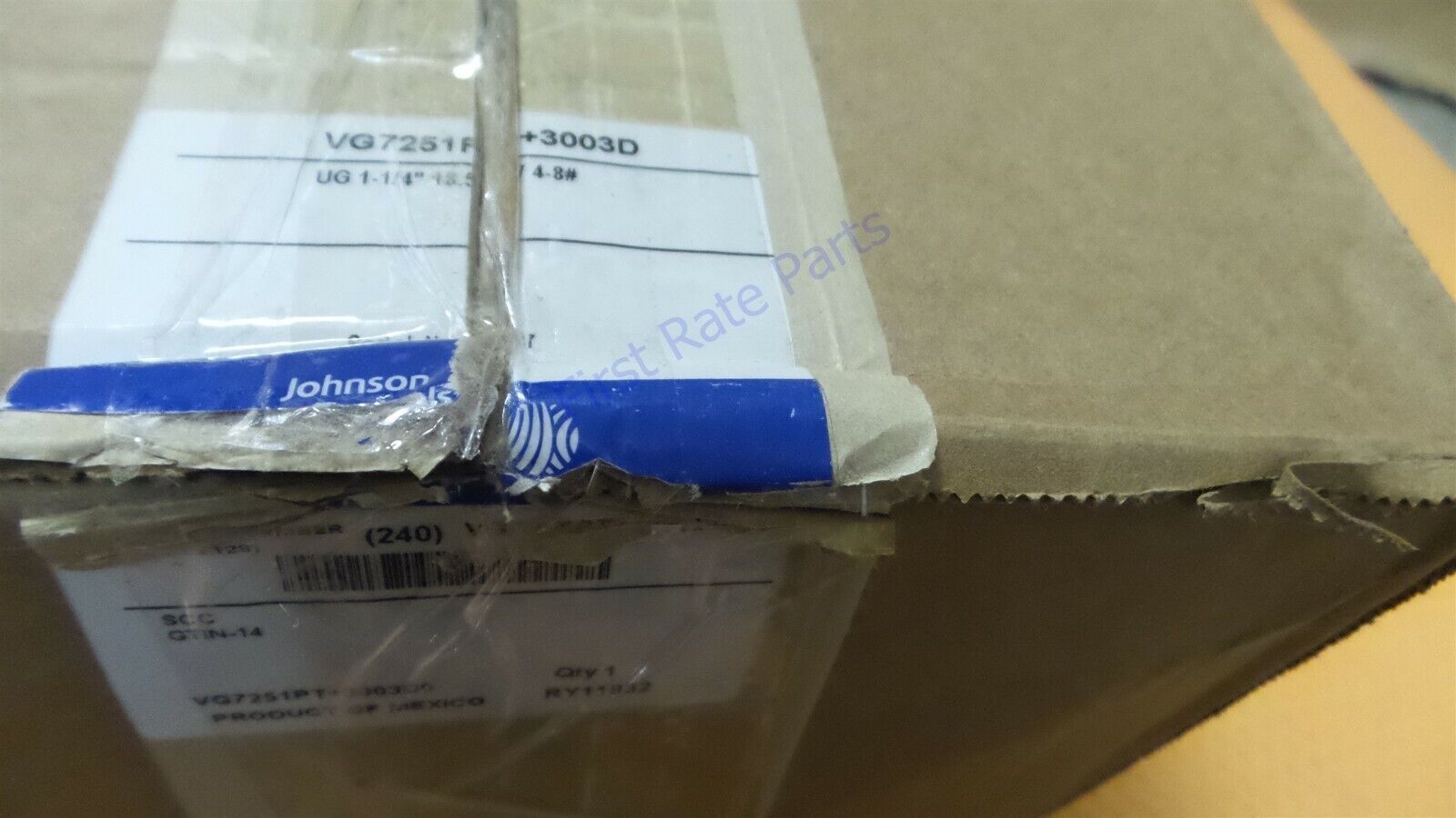 Johnson Controls VG7251PT+3003D Globe Valve Actuator VG7251PT3003D 1-1/4" Spring