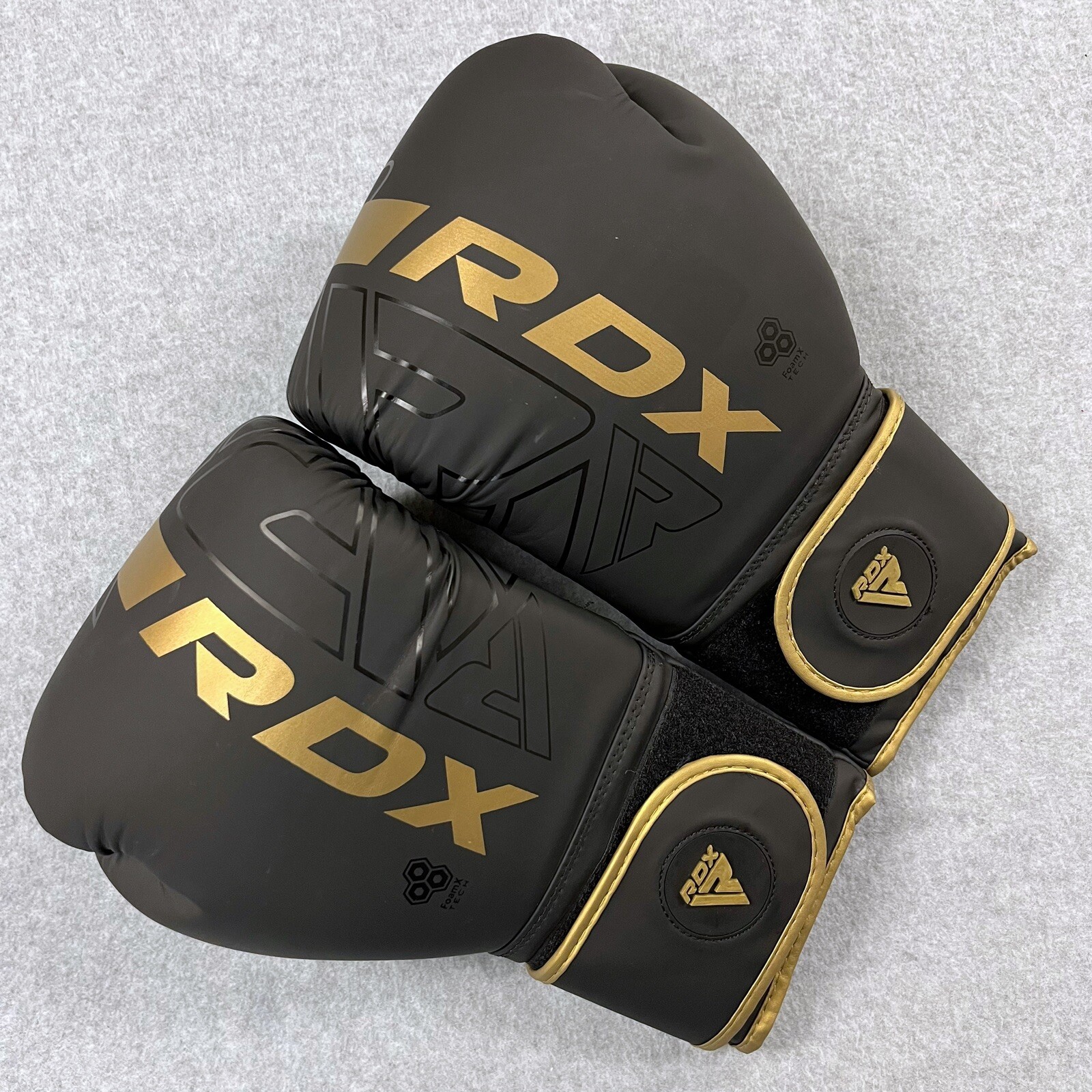 16oz Boxing MMA Gloves KARA RDX Kickboxing Fitness Training Gloves Black Gold