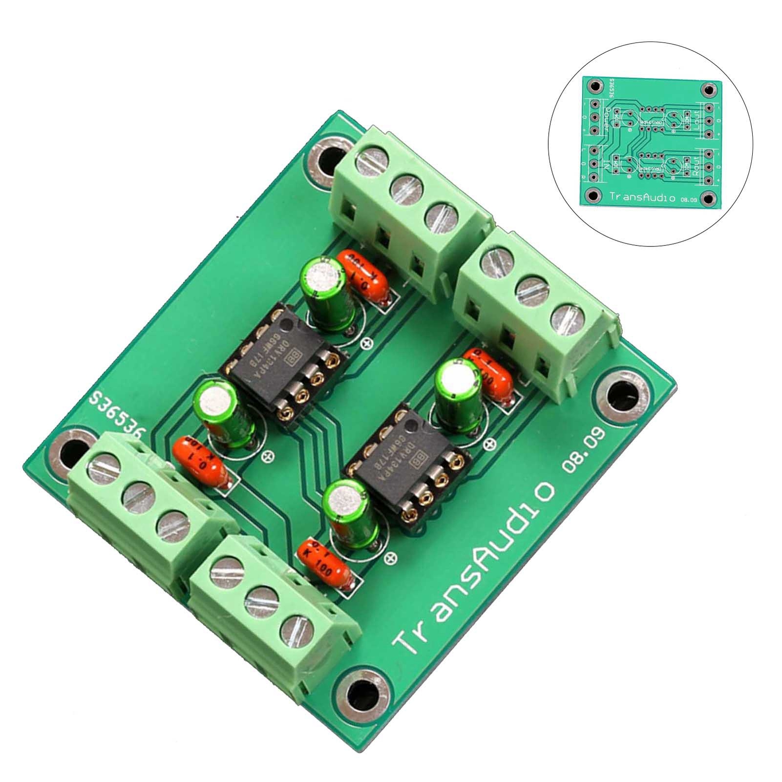 DRV134PA Low distortion Unbalanced to Balanced Dual CHannel Converter Board USA