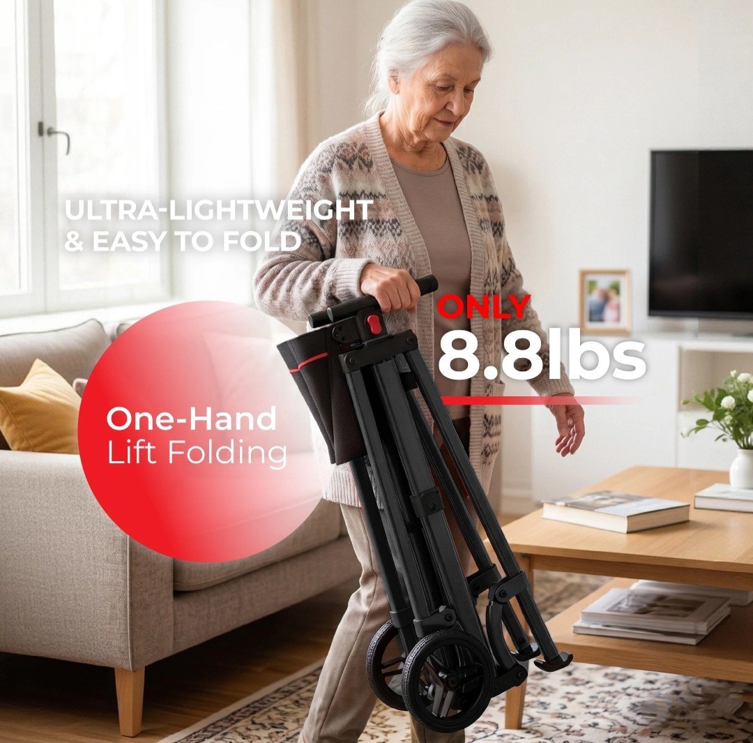 Rolloy Compact Master Walker Model ROSWW1 Ultra Lightweight Foldable Portable