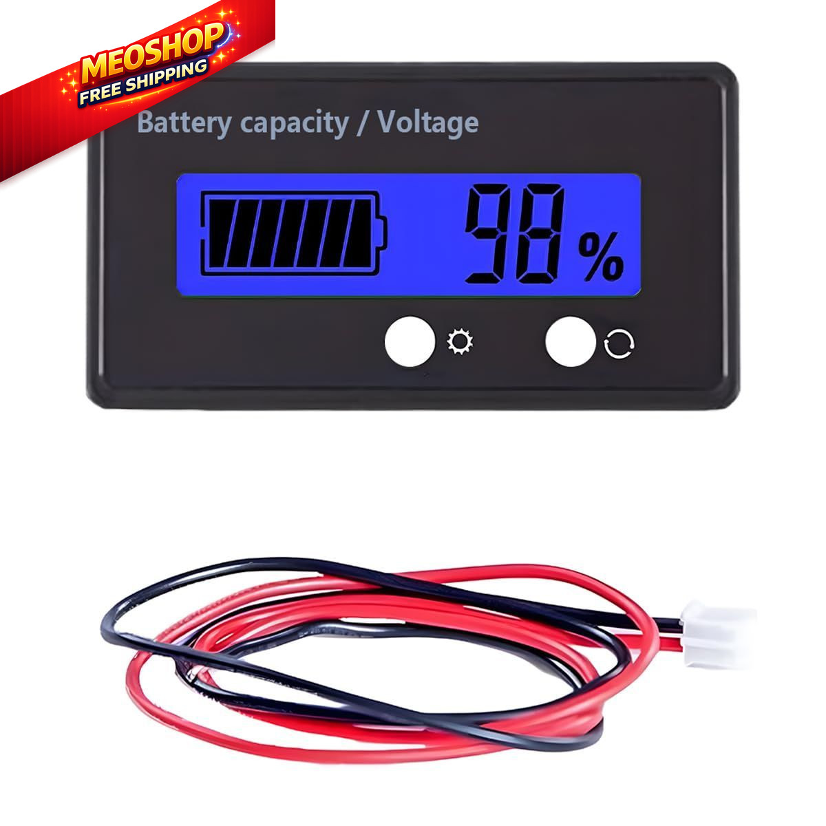 ZIMISI 12V 24V 48V 60V 72V Golf Cart Battery 2.42 x 1.31 x 0.53 inches, Blue