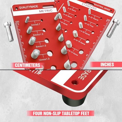42 Thread Checker - Nut and Bolt Thread 42 Thread Checker - Large Spacing Red