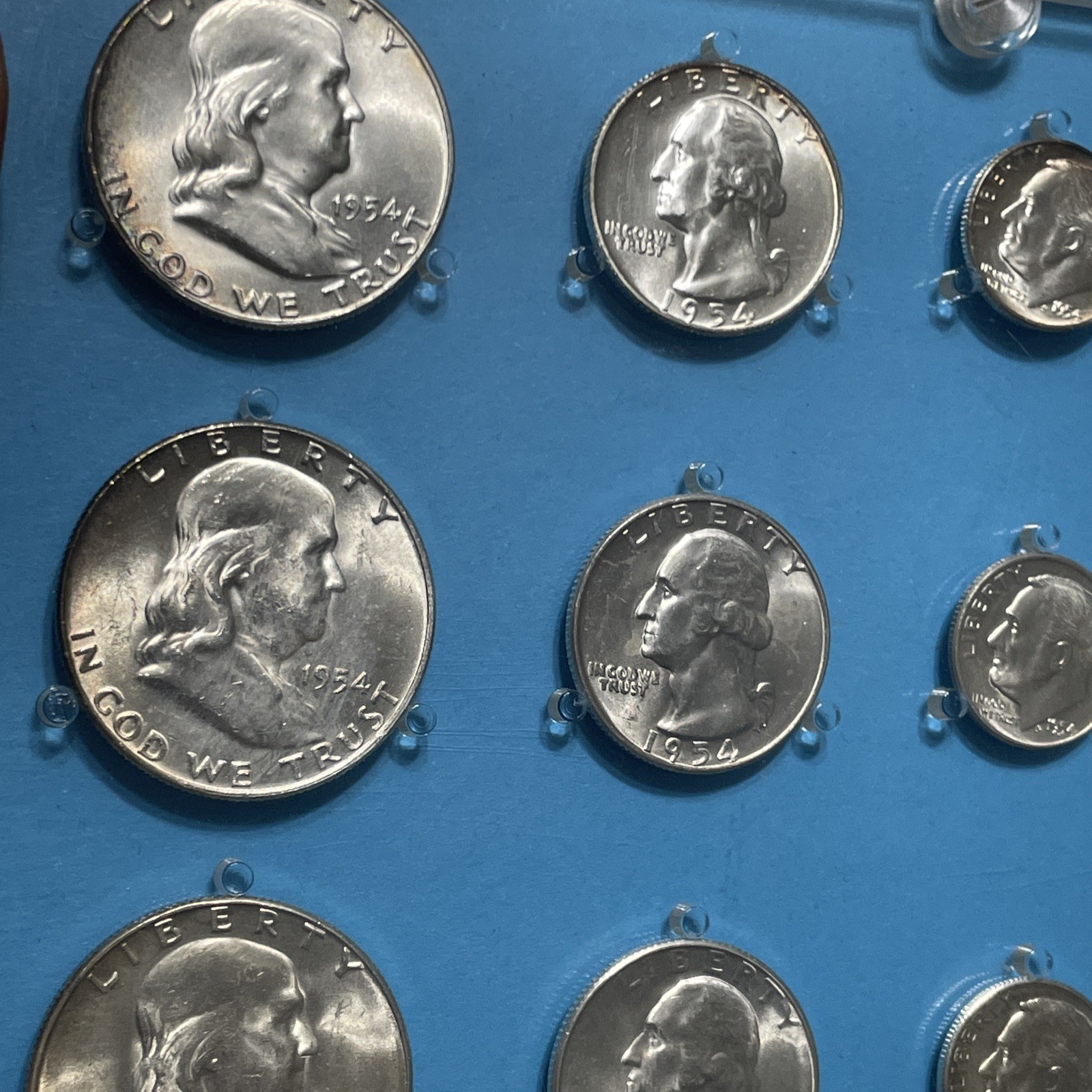 1954 P D S Assembled US Mint Uncirculated Silver 15 Coin Set