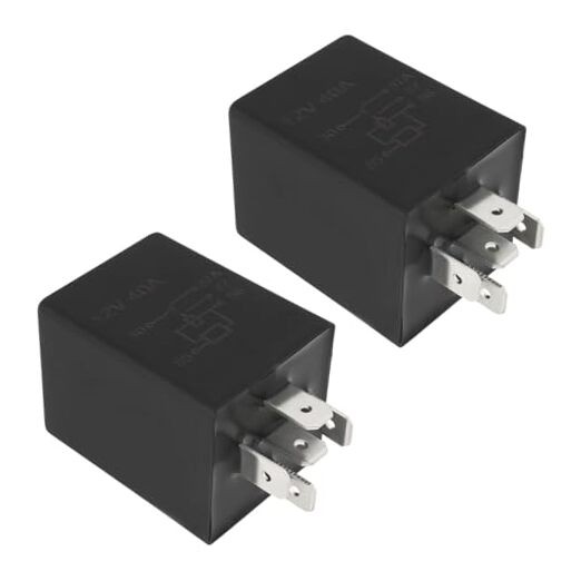 2pcs Automotive Delay Relay Module 12V 40A 10s SPDT Relays Switch Glow Plug 5