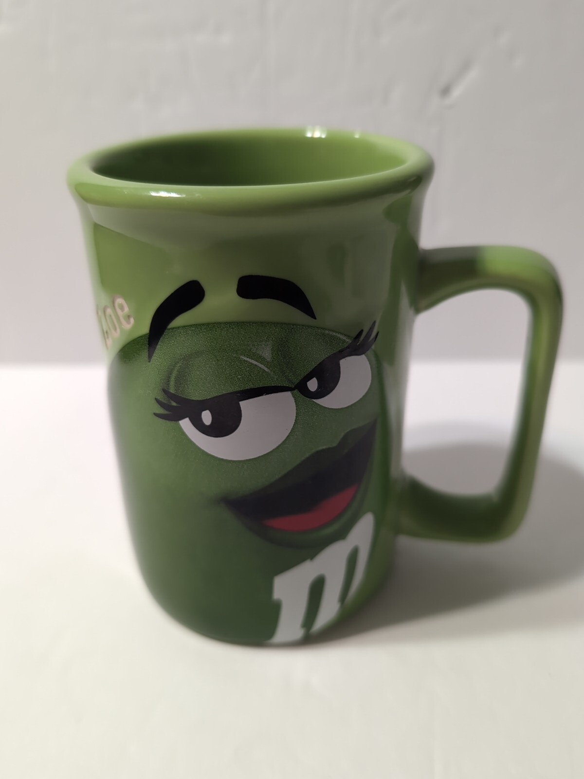 M&M Green MM Coffee Mug Cup 2010 Official Licensed