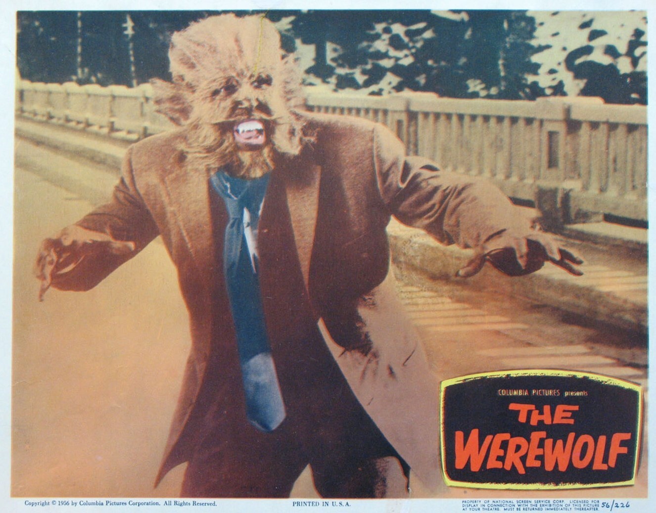 The Werewolf Re-Print Lobby Card  Photo w/ Free Top Loader