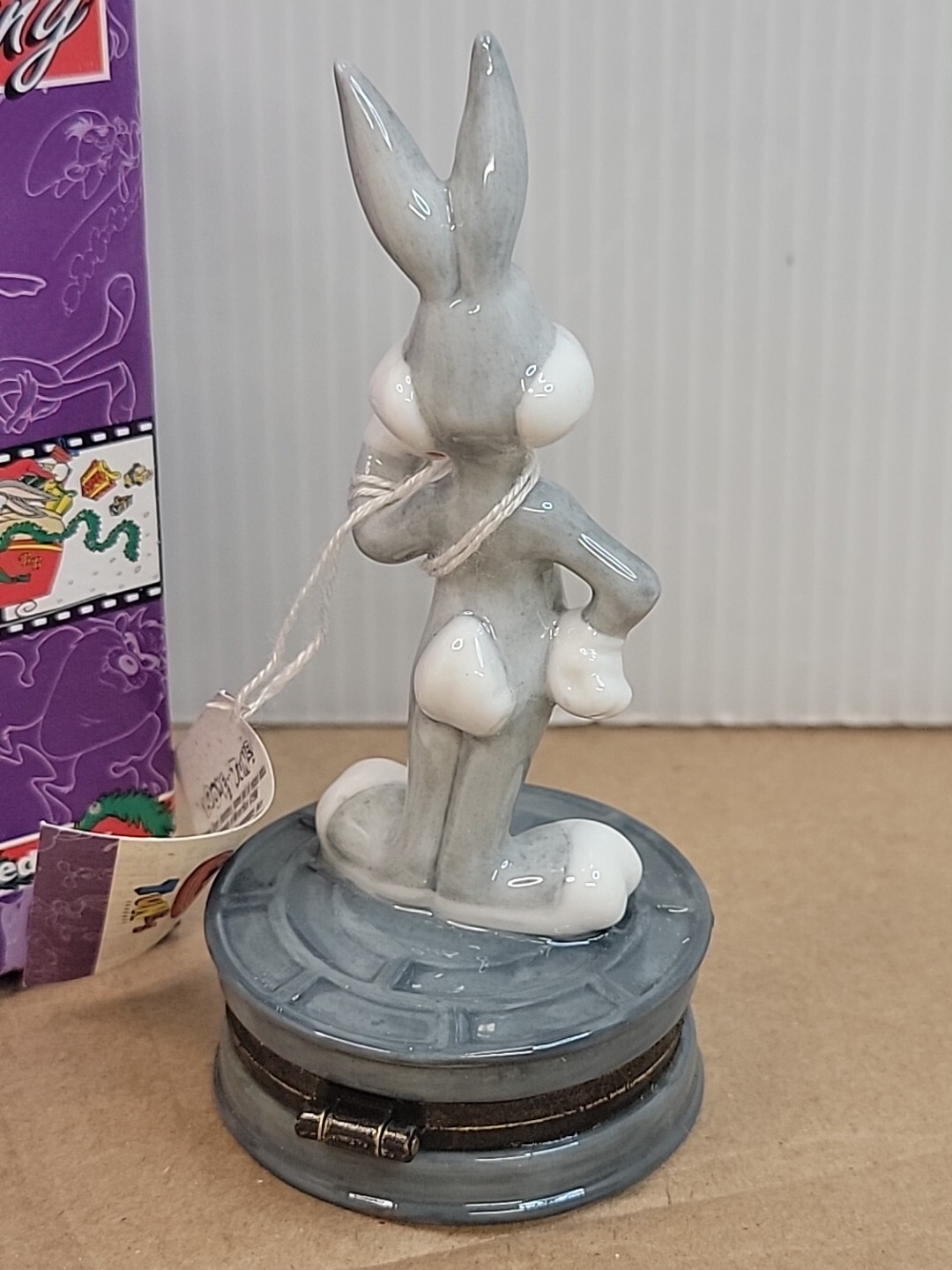 Bugs Bunny Porcelain Hinged Box. (Open Box)