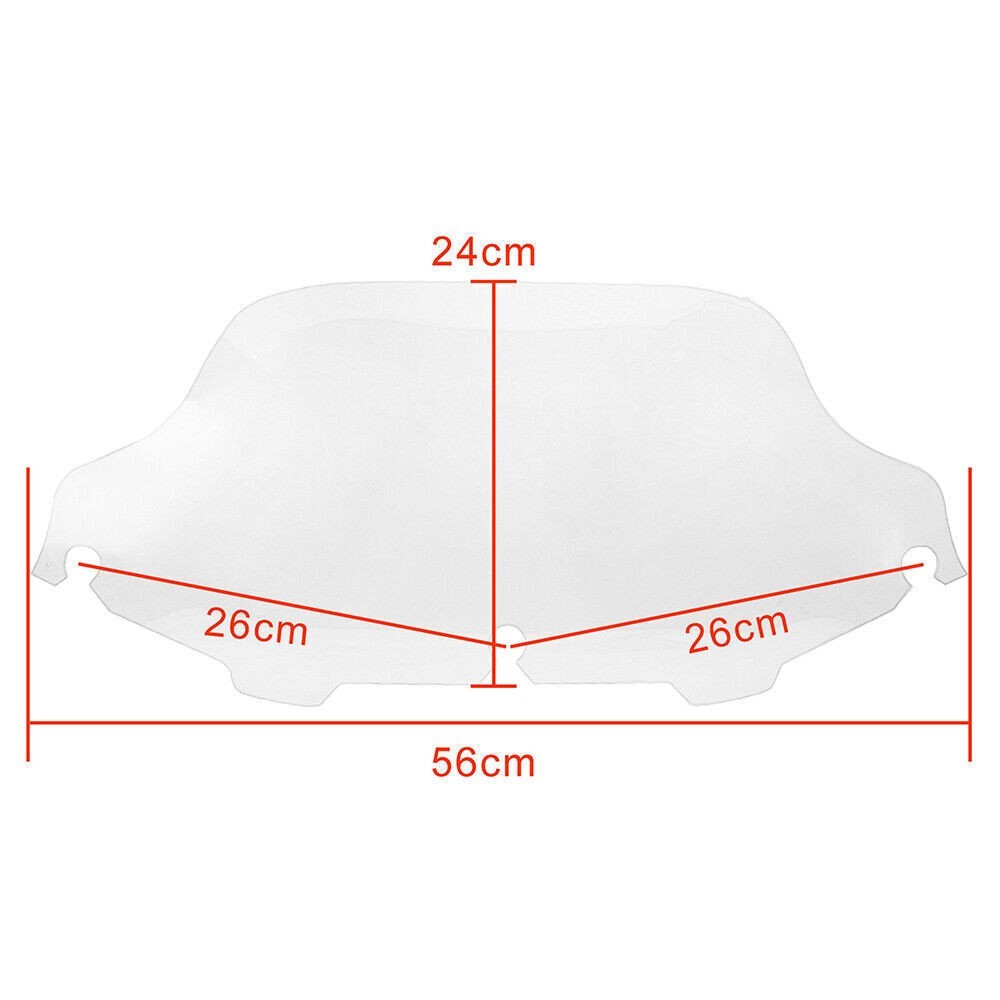 8'' Windshield Windscreen Black For Harley Electra Glide Classic FLHTC 1996-2013